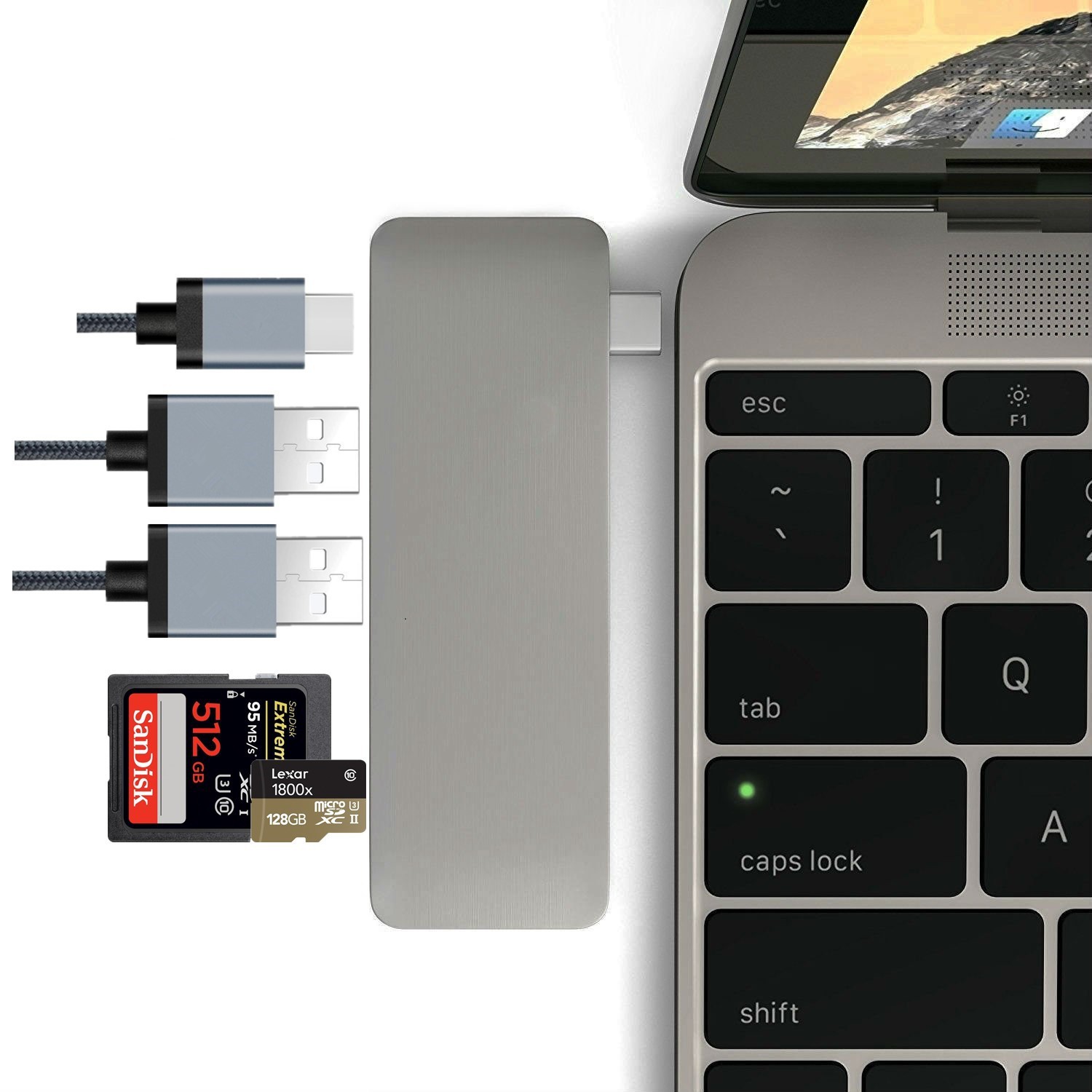 Type-C to HDMI 7-in-1 Docking Station USB-C Hub Notebook Adapter Thunderbolt Phone Converter