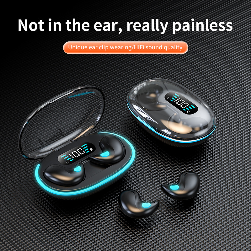 Private mold x55 sleep earphone battery display invisible in-ear mini e-sports Bluetooth low latency