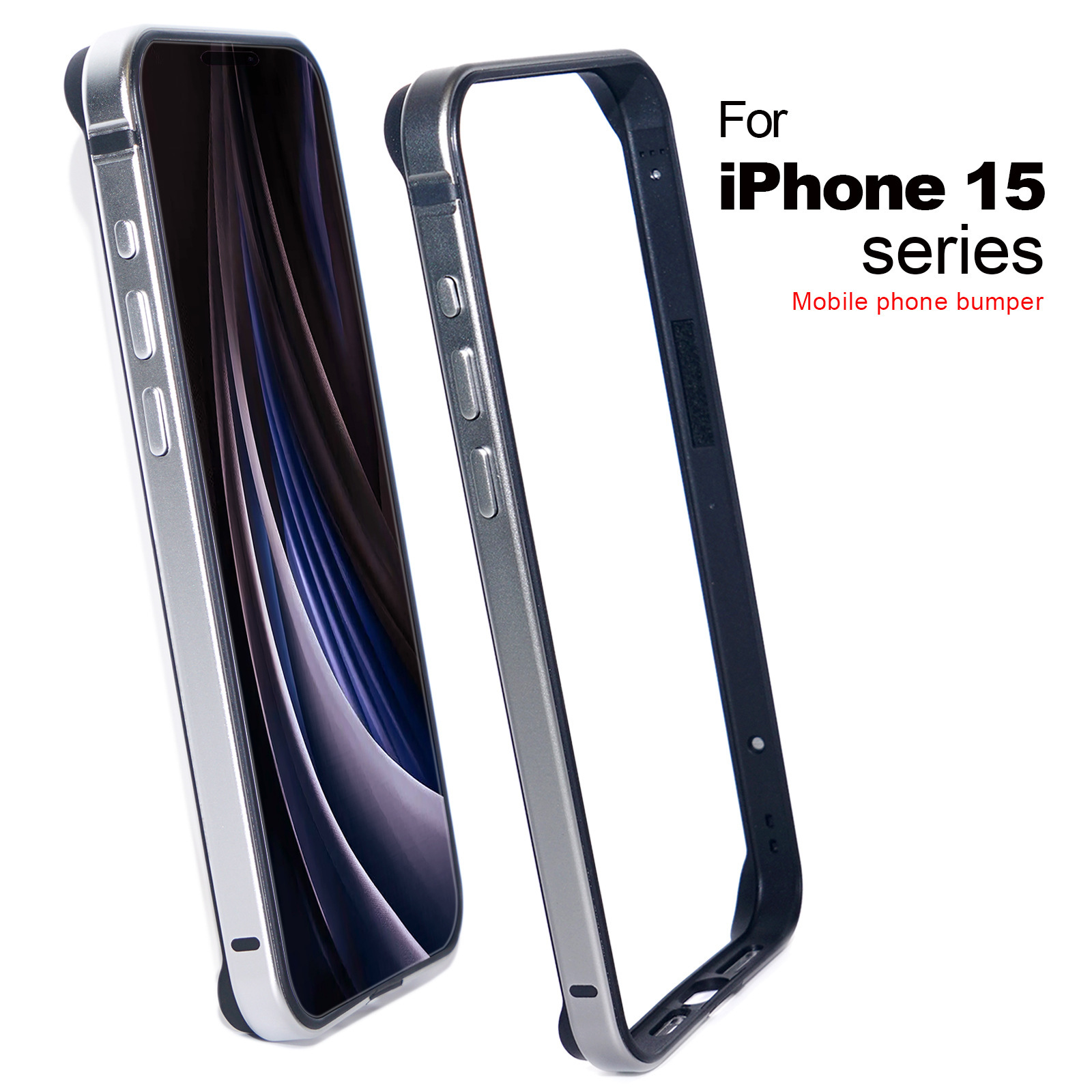 Ultra-thin Metal Frame Case for iPhone 15 Pro Max iPhone 15 Anti-drop 16E