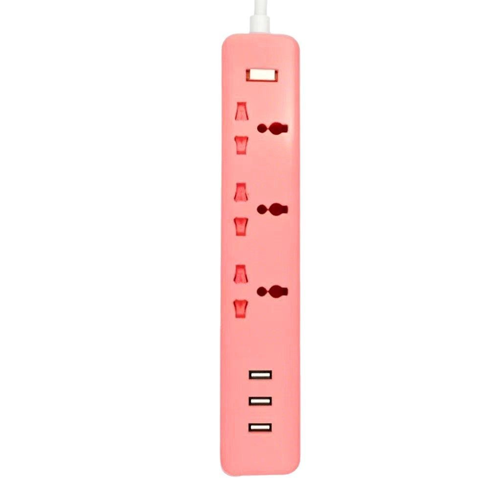 Multi-function 3USB portable smart identification fast charging power strip 1.8m British standard plug extension cord