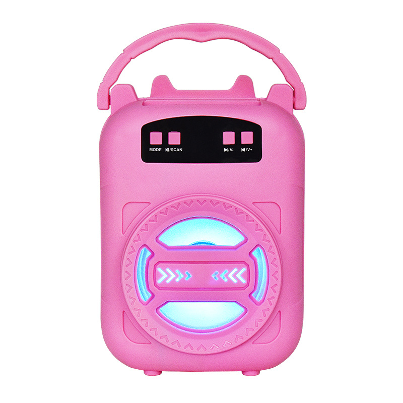 New 3-inch LM-S375 Wireless Bluetooth Speaker Outdoor Handle with Card Slot Home Portable Audio