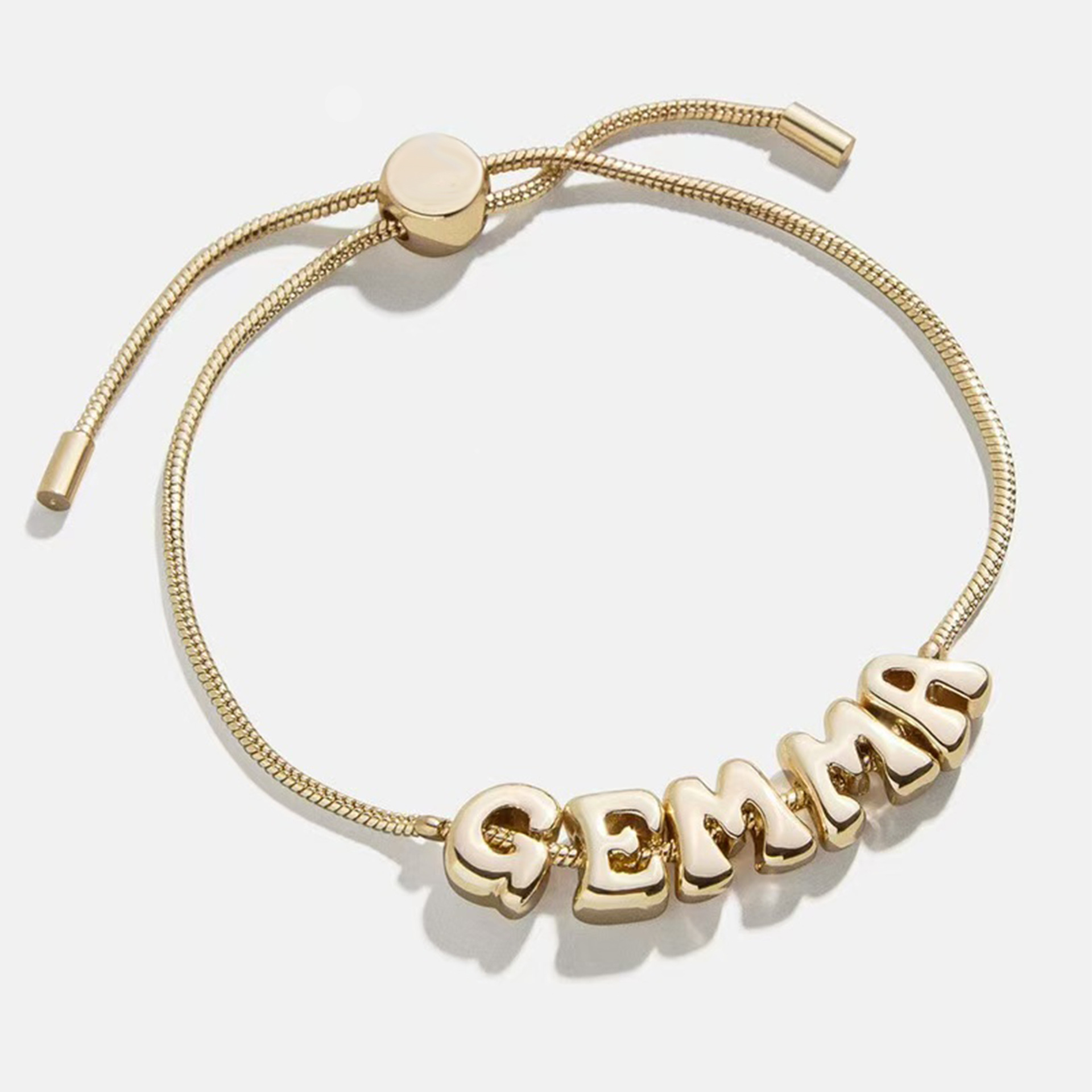 26 Letters DIY Combination Bracelet 18K Real Gold Plated Jewelry
