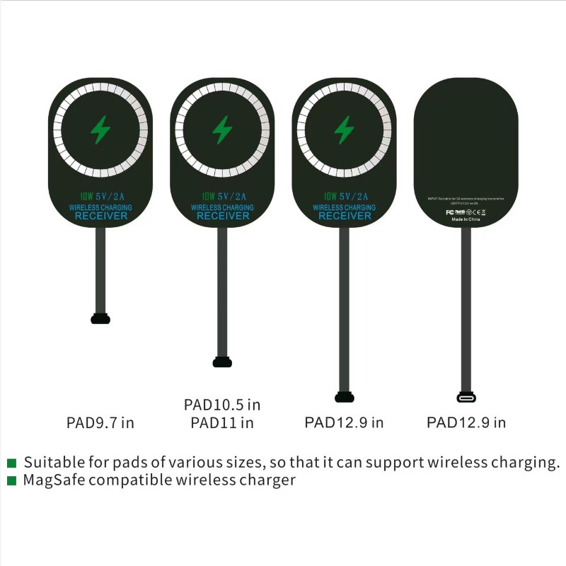 10W Fast Charge Magnetic Wireless Charging Receiver for iPad Tablet Wireless Charging