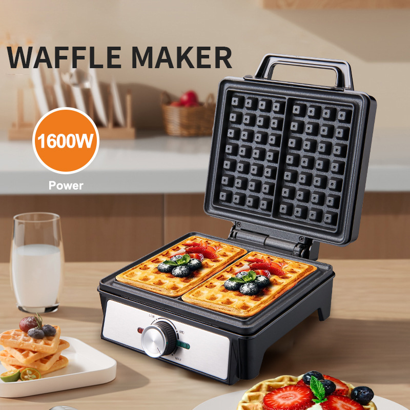 Waffle Maker Large Size Three or Two Slices Toaster Single Plate Household Breakfast Machine Waffle Maker