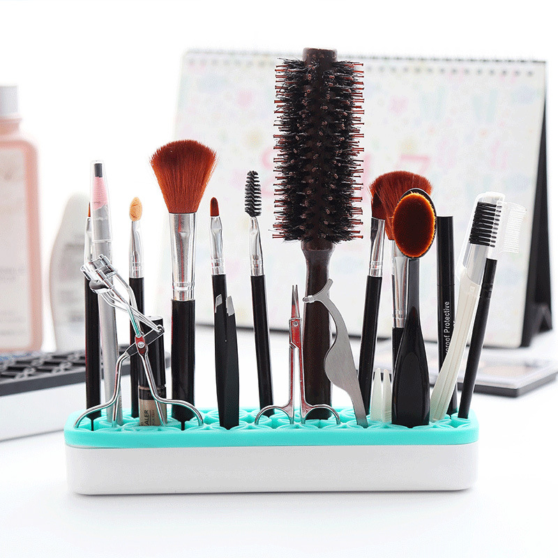 Makeup brush makeup pen tool base drying storage rack brush silicone makeup nail art pen nail art brush storage box