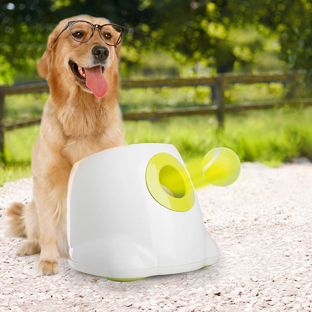 AFP Large Dog Automatic Ball Launcher for Big Dogs 6.5cm Tennis Ball Thrower Pet Indoor Outdoor Training