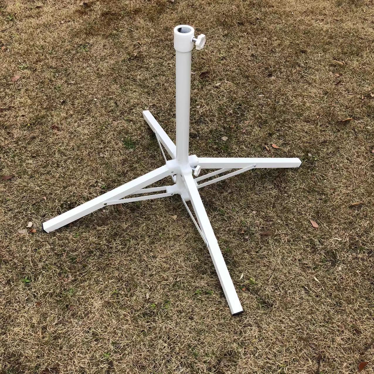 Sun umbrella folding iron base, cross umbrella base, outdoor umbrella folding base