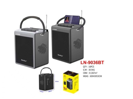 Ln9036bt Bluetooth Speaker Portable Outdoor Heavy Bass Africa