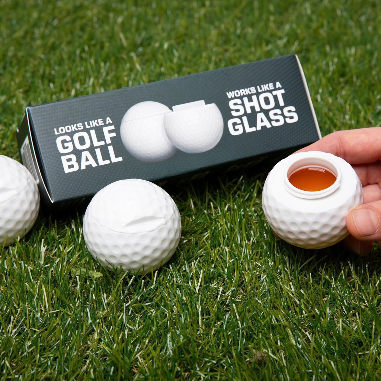 Golf Ball Shaped Shot Glass