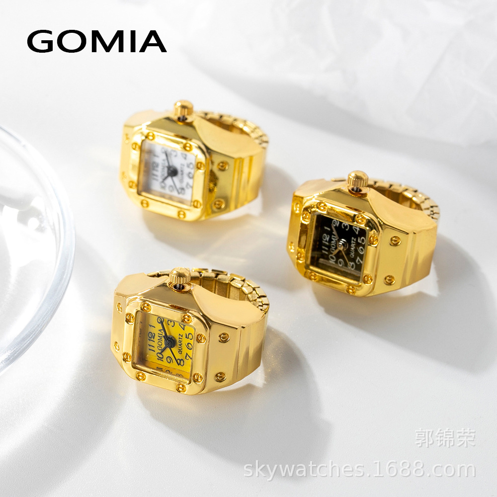 GOMIA//EB Rivet Heart Octagonal Ring Watch